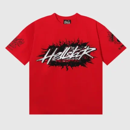 Hellstar Records T-Shirt 'Red'