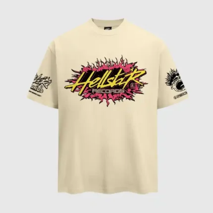Hellstar Records T-Shirt ‘Beige’