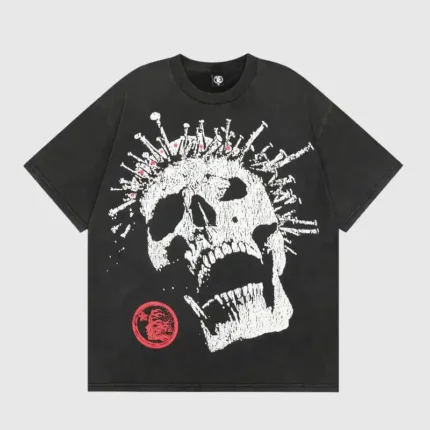 Hellstar Skull Washed T - Shirt Black